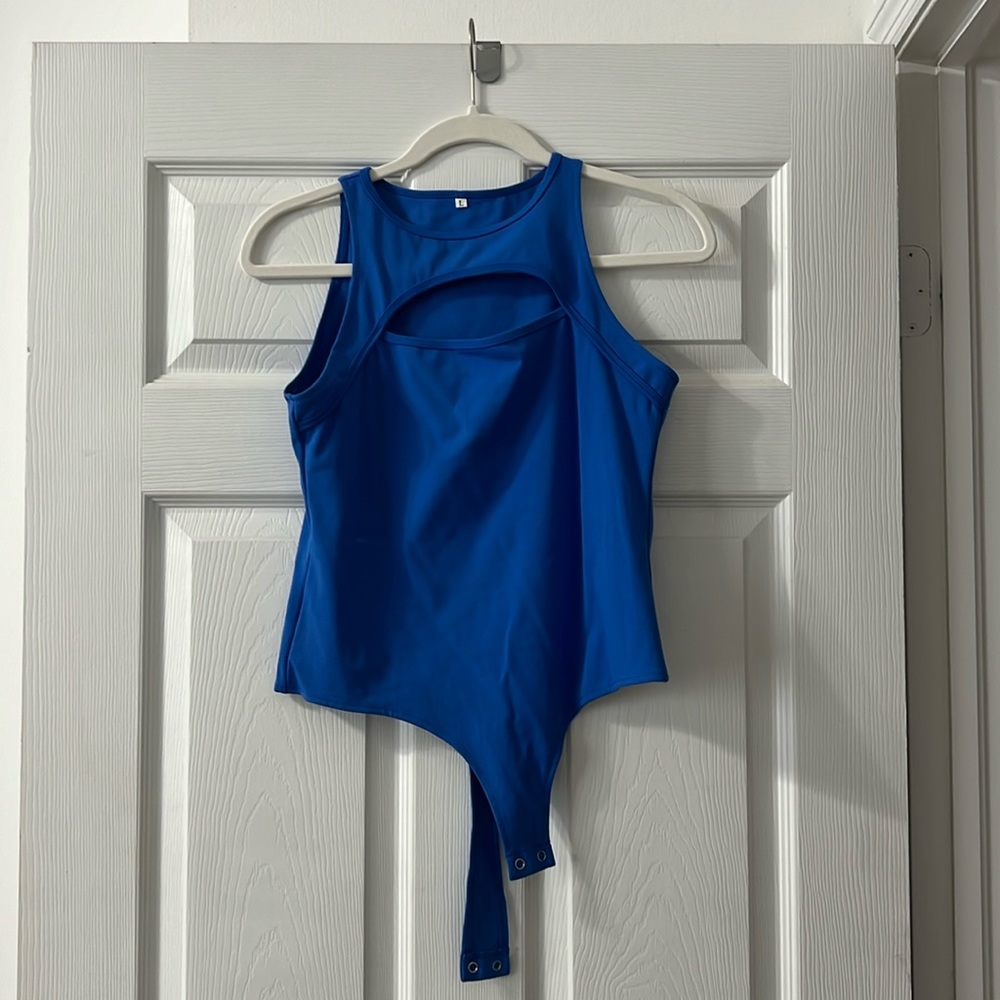 Cobalt blue bodysuit